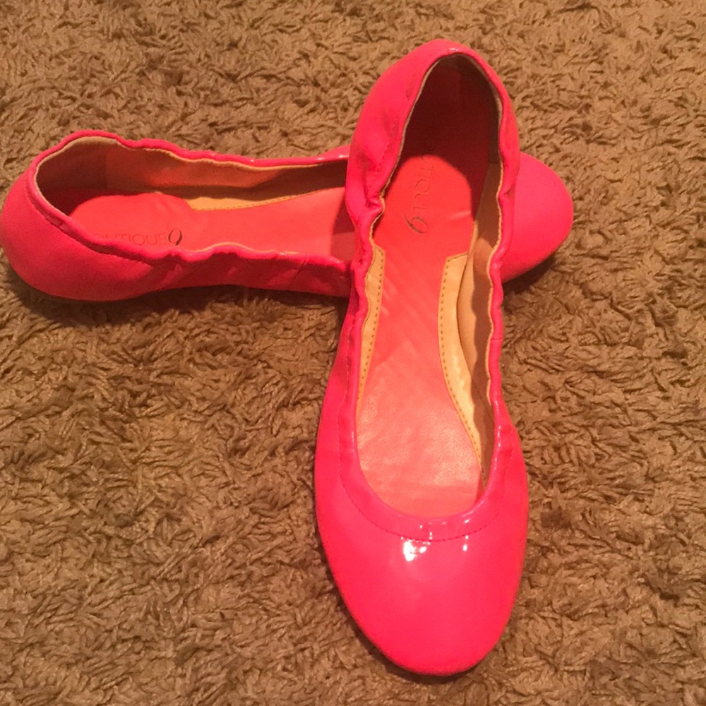 Boutique 9 Neon Pink ballet shoes size 9M